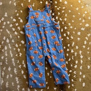 ANGEL DEAR CORDUROY COVERALL - FOOTBALLS 12-18 mos